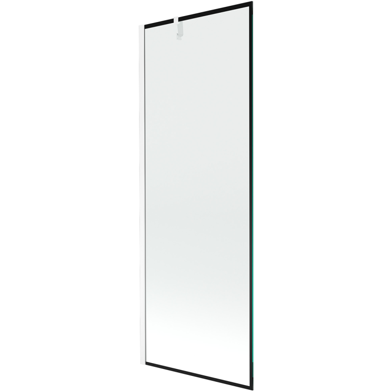 Mexen Next Duschabtrennung 1-flügelig 70 x 150 cm, schwarzer Rahmen, weiß - 895-070-000-00-70-20