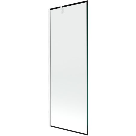 Mexen Next Duschabtrennung 1-flügelig 70 x 150 cm, schwarzer Rahmen, weiß - 895-070-000-00-70-20