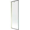 Mexen Next Einteilige Duschabtrennung 60 x 150 cm, schwarzer Rahmen, gold - 895-060-000-00-70-50