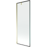 Mexen Next Duschwand 1-flügelig 70 x 150 cm, schwarzer Rahmen, gold - 895-070-000-00-70-50
