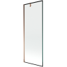 Mexen Next Duschabtrennung 1-flügelig 70 x 150 cm, schwarzer Rahmen, Roségold - 895-070-000-00-70-60