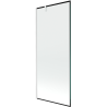 Mexen Next Duschabtrennung 1-flügelig 80 x 150 cm, schwarzer Rahmen, weiß - 895-080-000-00-70-20