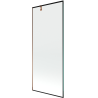 Mexen Next Duschabtrennung 1-flügelig 80 x 150 cm, schwarzer Rahmen, Roségold - 895-080-000-00-70-60