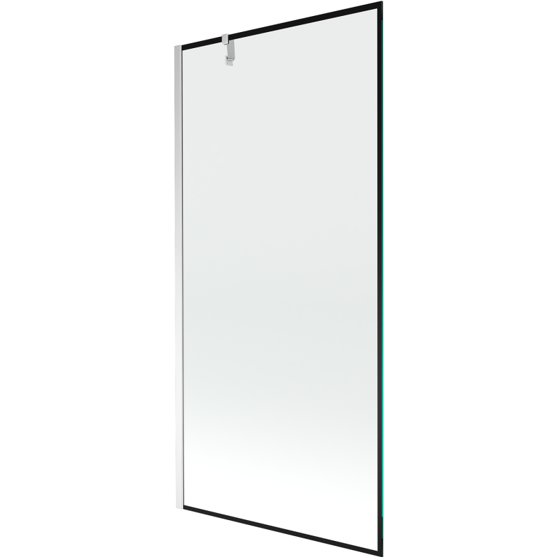 Mexen Next 1-flügelige Duschabtrennung 90 x 150 cm, schwarzer Rahmen, Chrom - 895-090-000-00-70-01