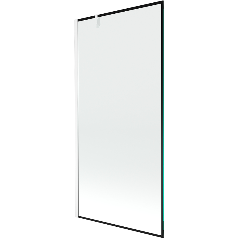 Mexen Next Duschwand 1-flügelig 90 x 150 cm, schwarzer Rahmen, weiß - 895-090-000-00-70-20