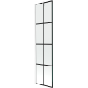 Mexen Next 1-flügelige Badezimmerschirmwand 50 x 150 cm, schwarzes Raster, weiß - 895-050-000-00-77-20