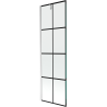 Mexen Next 1-flügelige Badewannenabtrennung 60 x 150 cm, schwarzes Gitter, Chrom - 895-060-000-00-77-01