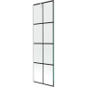 Mexen Next 1-flügelige Badewannenabtrennung 60 x 150 cm, schwarzes Gitter, weiß - 895-060-000-00-77-20