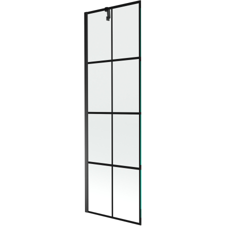 Mexen Next 1-flügelige Duschabtrennung 60 x 150 cm, schwarzes Gitter, schwarz - 895-060-000-00-77-70