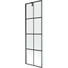 Mexen Next 1-flügelige Duschabtrennung 60 x 150 cm, schwarzes Gitter, schwarz - 895-060-000-00-77-70