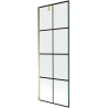 Mexen Next Duschabtrennung 1-flügelig 70 x 150 cm, schwarzes Gitter, gold - 895-070-000-00-77-50