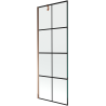 Mexen Next 1-flügelige Duschabtrennung 70 x 150 cm, schwarzes Gitter, Roségold - 895-070-000-00-77-60