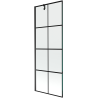 Mexen Next 1-flügelige Duschwand 70 x 150 cm, schwarzes Gitter, schwarz - 895-070-000-00-77-70