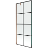 Mexen Next 1-flügelige Duschabtrennung 80 x 150 cm, schwarzes Gitter, Roségold - 895-080-000-00-77-60