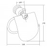 Mexen Estela Toilettenpapierhalter, schwarz - 7011533-70