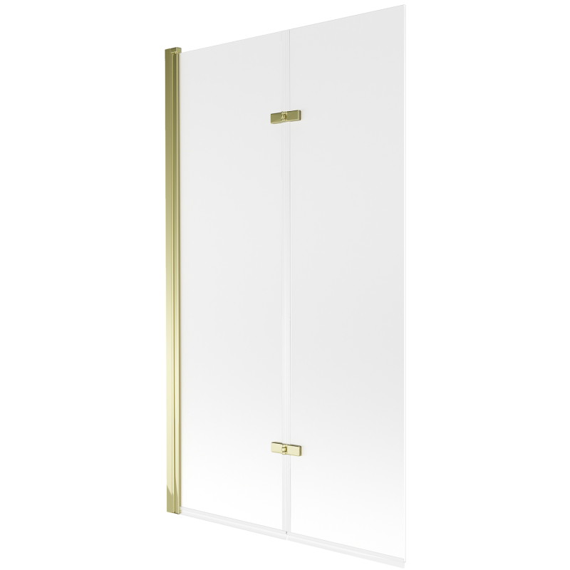 Mexen Castor 2-flügelige Duschabtrennung 100 x 150 cm, matt, gold - 892-100-002-50-30