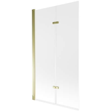 Mexen Castor 2-flügelige Duschwand 100 x 150 cm, matt, gold - 892-100-002-50-30