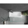 Mexen Flip zweiflügelige Badewannenabtrennung 140 x 150 cm, transparent, Chrom - 894-140-101-01-00