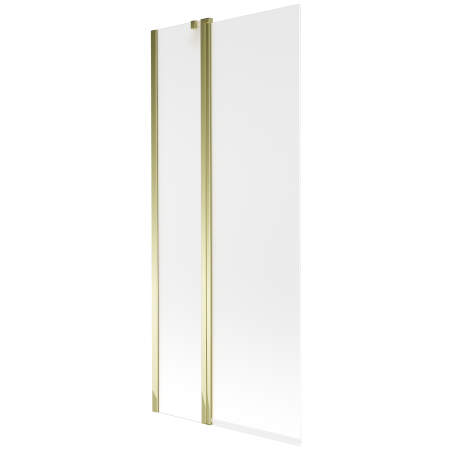 Mexen Flip 2-flügelige Badewannenabtrennung 80 x 150 cm, matt, gold - 894-080-101-50-30