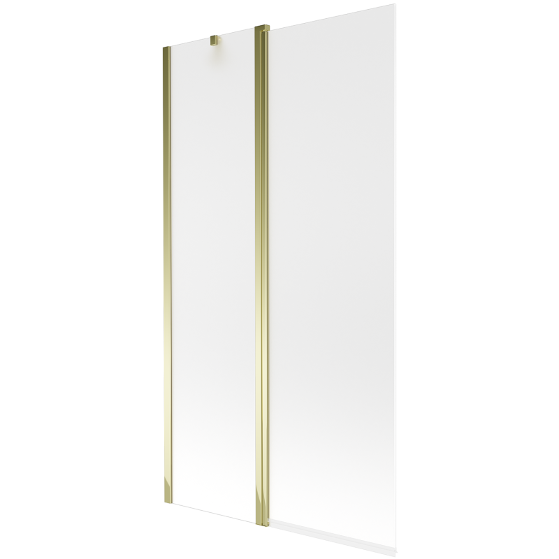 Mexen Flip Duschabtrennung 2-flügelig 100 x 150 cm, matt, gold - 894-100-101-50-30