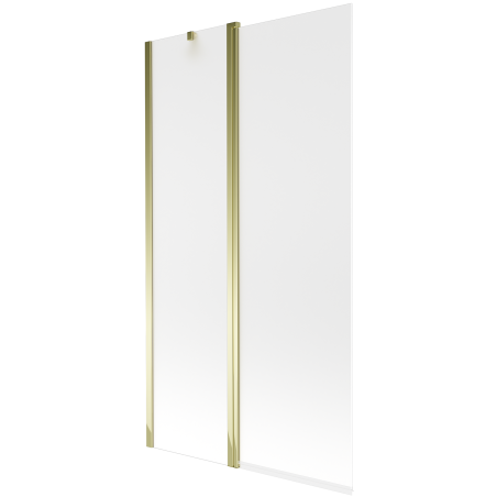 Mexen Flip Duschabtrennung 2-flügelig 100 x 150 cm, matt, gold - 894-100-101-50-30
