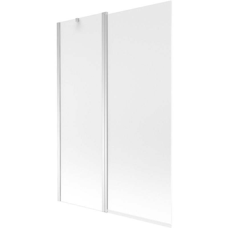 Mexen Flip zweiflügelige Badewannenwand 120 x 150 cm, matt, chrom - 894-120-101-01-30