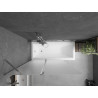 Mexen Flip Badewannenabtrennung 2-flügelig 120 x 150 cm, satiniert, Chrom - 894-120-101-01-30