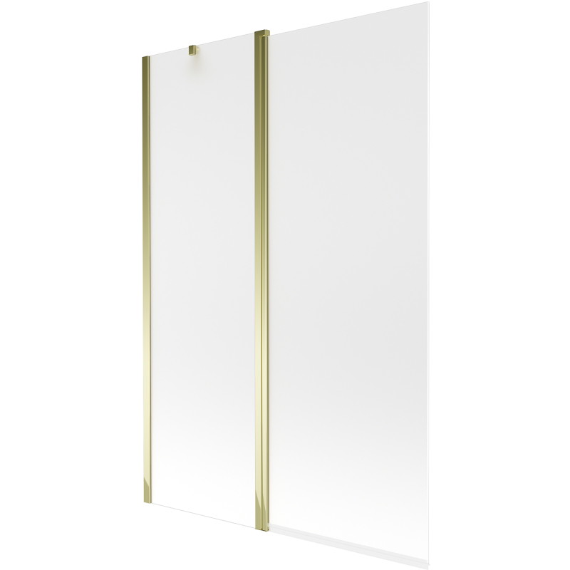 Mexen Flip 2-flügelige Badezimmerschirmwand 120 x 150 cm, matt, gold - 894-120-101-50-30