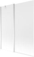 Mexen Flip Duschabtrennung 2-flügelig 140 x 150 cm, satiniert, Chrom - 894-140-101-01-30