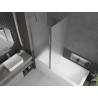 Mexen Flip Badewannenfaltwand 2-flügelig 140 x 150 cm, satiniert, Chrom - 894-140-101-01-30