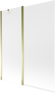 Mexen Flip Duschabtrennung 2-flügelig 140 x 150 cm, matt, golden - 894-140-101-50-30