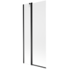 Mexen Flip Duschwand 2-flügelig 80 x 150 cm, satiniert, schwarz - 894-080-101-70-30