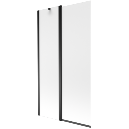 Mexen Flip 2-flügelige Badewannenabtrennung 100 x 150 cm, mattiert, schwarz - 894-100-101-70-30