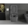 Mexen Madox WC-Bowl Rimless mit Slim-Softclose-Sitz, Duroplast, dunkelgrau matt - 30154061