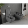 Mexen Madox WC-Bowl Rimless mit Slim-Softclose-Sitz, Duroplast, dunkelgrau matt - 30154061