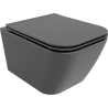 Mexen Madox WC-Bowl Rimless mit Slim-Softclose-Sitz, Duroplast, dunkelgrau matt - 30154061