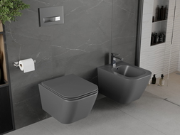 Mexen Madox Hänge-Bidet, dunkelgrau matt - 35155161