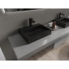 Mexen Ava Aufsatzwaschbecken aus Konglomerat 1/O 50 x 38 cm, schwarz - 23015071