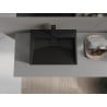 Mexen Ava Aufsatzwaschbecken aus Konglomerat 1/O 50 x 38 cm, schwarz - 23015071