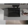 Mexen Ava Aufsatzwaschbecken aus Konglomerat B/O 50 x 38 cm, schwarz - 23015070