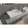 Mexen Ava Aufsatzwaschbecken aus Konglomerat 1/O 60 x 38 cm, weiß - 23016001