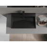 Mexen Ava Aufsatzwaschbecken aus Konglomerat 1/O 60 x 38 cm, schwarz - 23016071