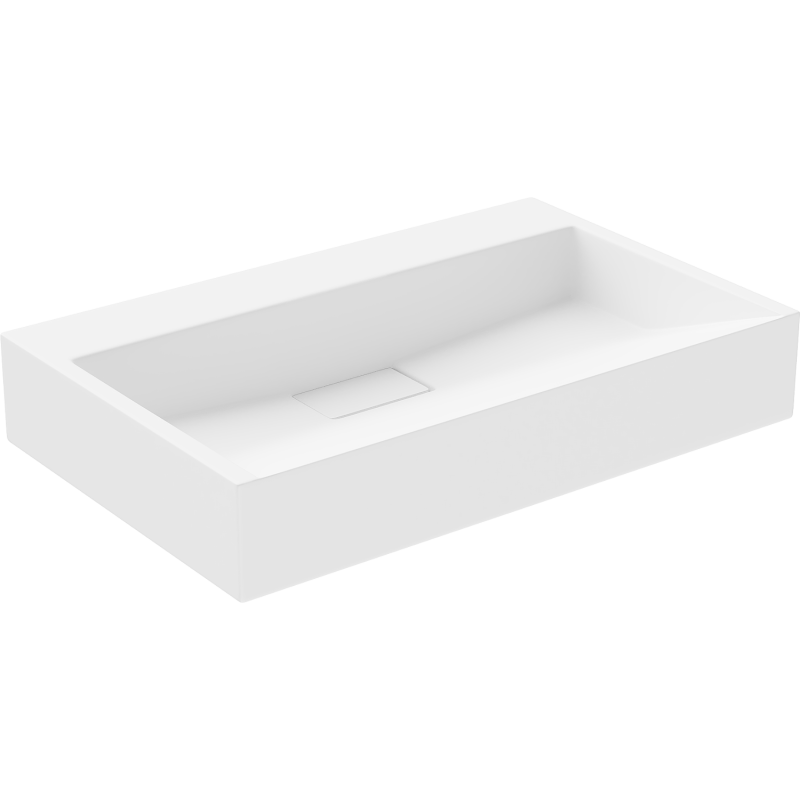 Mexen Ava Aufsatzwaschbecken aus Konglomerat B/O 60 x 38 cm, weiß - 23016000