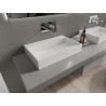 Mexen Ava Aufsatzwaschbecken aus Konglomerat B/O 60 x 38 cm, weiß - 23016000