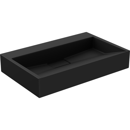 Mexen Ava Aufsatzwaschbecken aus Konglomerat B/O 60 x 38 cm, schwarz - 23016070