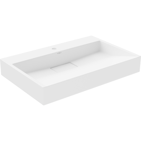 Mexen Ava Aufsatzwaschbecken aus Konglomerat 1/O 70 x 46 cm, weiß - 23017001