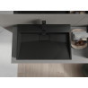 Mexen Ava Aufsatzwaschbecken aus Konglomerat 1/O 70 x 46 cm, schwarz - 23017071
