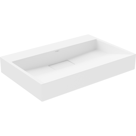 Mexen Ava Aufsatzwaschbecken aus Konglomerat B/O 70 x 46 cm, weiß - 23017000