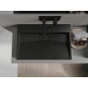 Mexen Ava Aufsatzwaschbecken aus Konglomerat B/O 70 x 46 cm, schwarz - 23017070