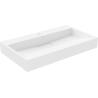 Mexen Ava Aufsatzwaschbecken aus Konglomerat 1/O 80 x 46 cm, weiß - 23018001